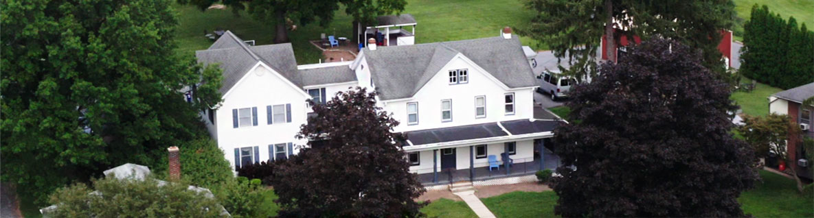 Aerial photo of accommodations